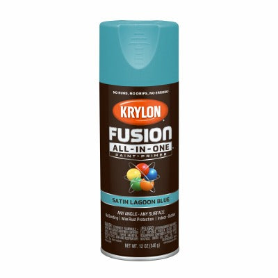 KRYLON Krylon K02741007 Satin Spray Paint Primer 12 Oz Blue Lagoon