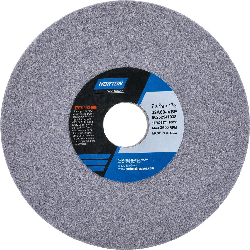 NORTON Norton 66252941938 Surface Grinding Wheel 60 Grit 7in