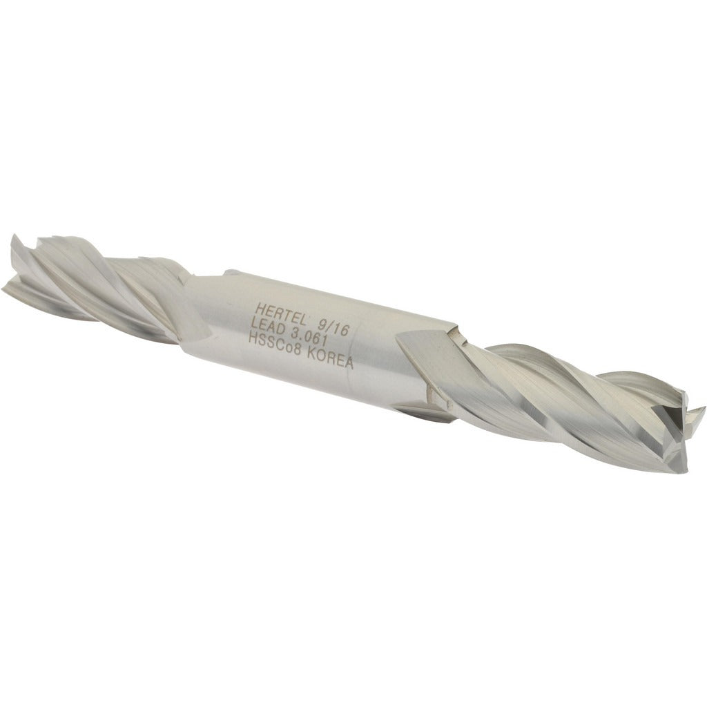HERTEL Hertel E2053036 Square End Mill 9/16 in 4 Flute Cobalt
