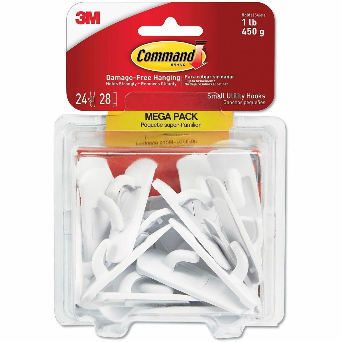 3M 3M MMM17002MPES Command Small Utility Hook Mega Pack (24 Pack)