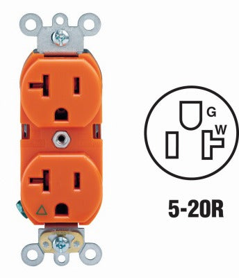 LEVITON Leviton R71-05362-IGS Isolated Ground Outlet 20A 5-pack