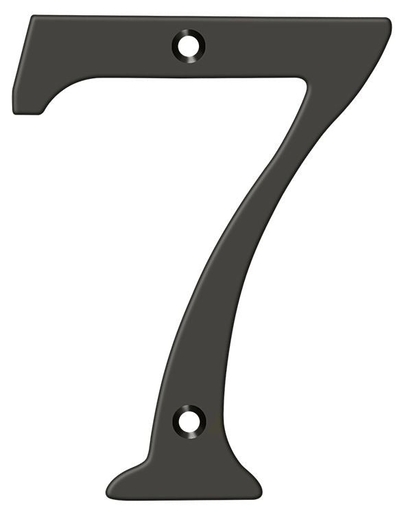 DELTANA Deltana RN6-7U10B 6 Inch Solid Brass House Number Oil Rubbed Bronze