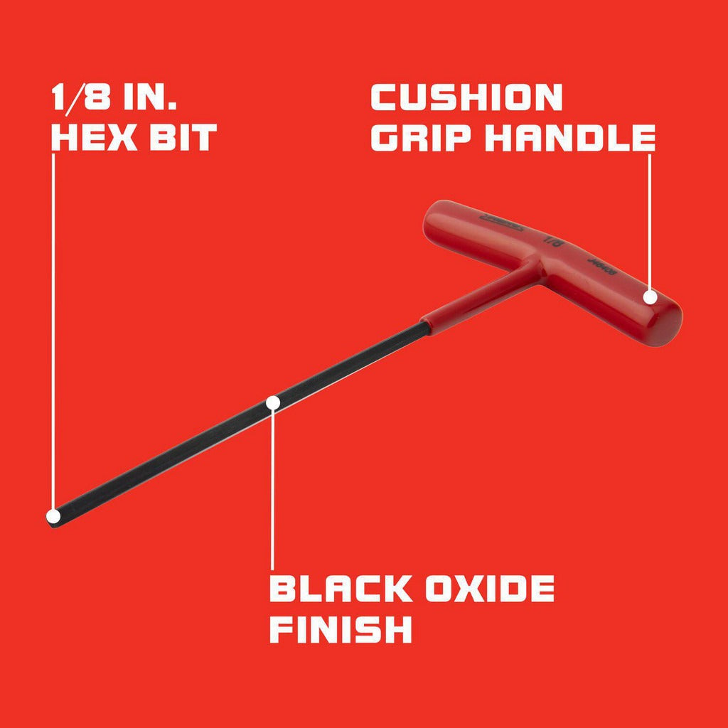 PROTO Proto J46408 T-handle Hex Key 4 Inch Arm