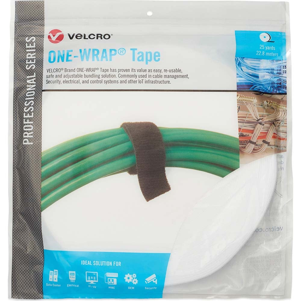 VELCRO BRAND Velcro Brand 31091 Reusable Cable Tie 75 Ft White