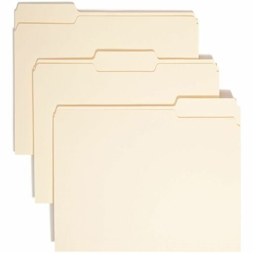SMEAD Smead SMD10330 Manila Top-tab Folders 1/3-cut Box of 100