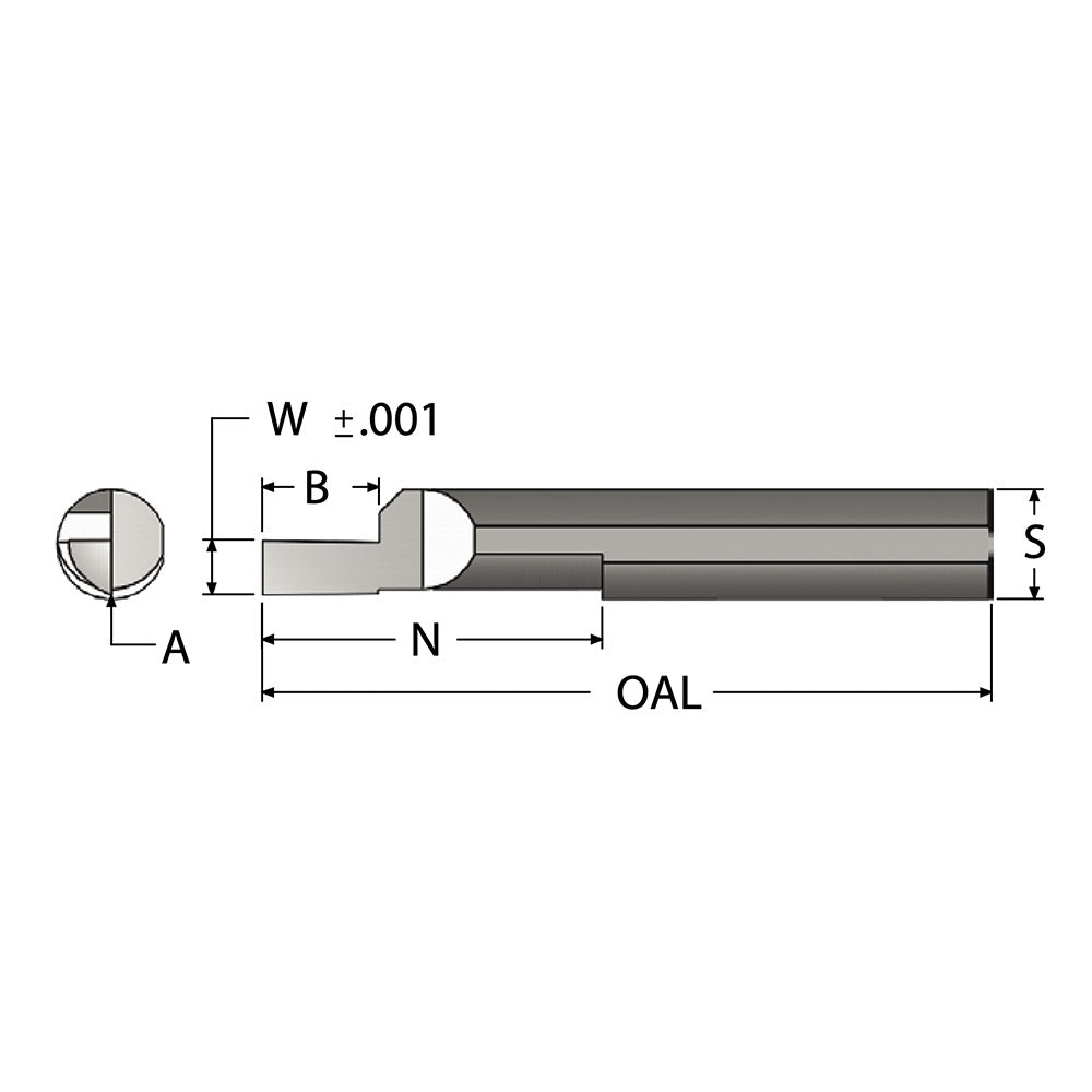 SCIENTIFIC CUTTING TOOLS Scientific Cutting Tools FG500-093A Face Grooving Tool