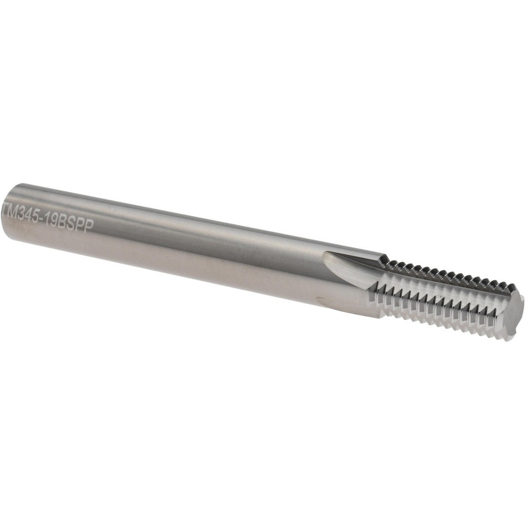 SCIENTIFIC CUTTING TOOLS Scientific Cutting Tools TM345-19BSPP Thread Mill Bspp 4 Flute