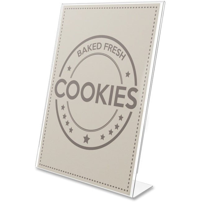 DEFLECTO Deflecto DEF879701 Anti-Glare Slanted Portrait Sign Holder (8.5 x 11 in)