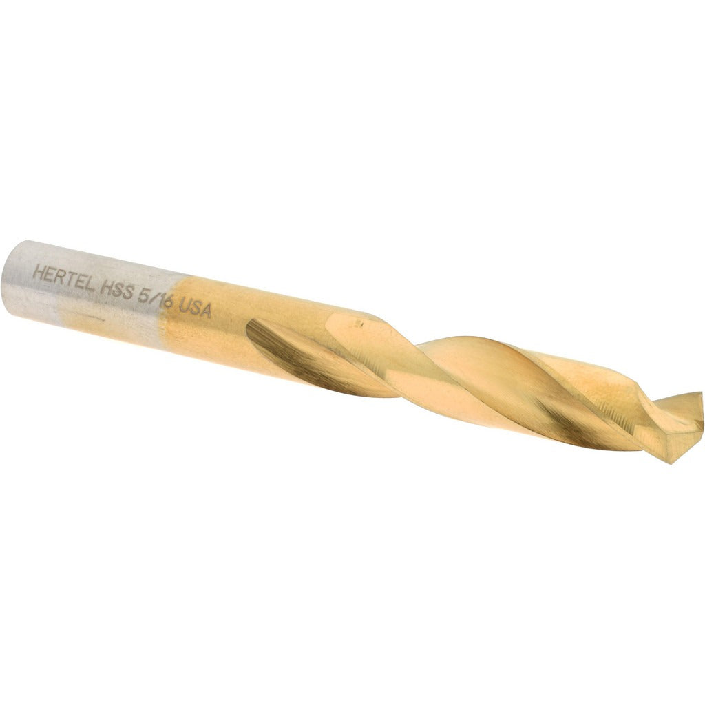 HERTEL Hertel 2386837 5/16 Inch Screw Machine Drill Bit Tin Hss