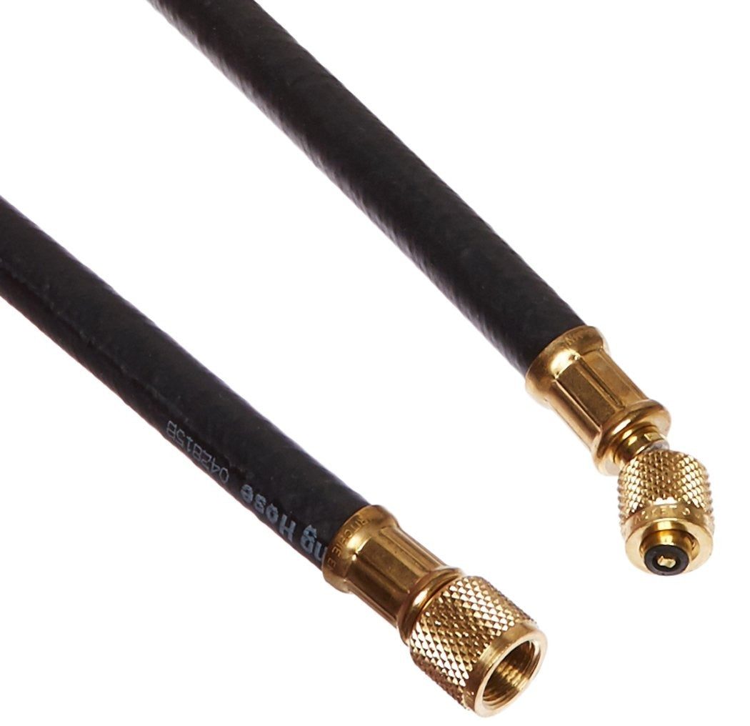 RITCHIE ENGINEERING Ritchie Engineering 16236 Plus II 3/8 Heavy Duty Charging Hose 3/8 Flare x 1/4 Flare (36 Inch 45 Degree)