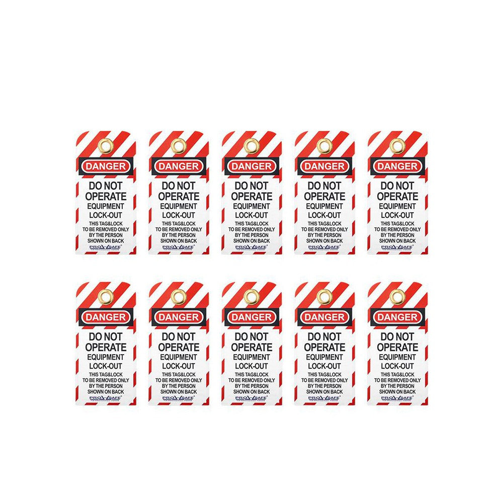 PRO-SAFE Pro-safe BD-P01-1 Lockout Tagout Safety Tag 10 Pack