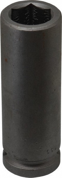 APEX Apex 18MM35 Impact Socket 1/2 in Drive 18mm 6-pt Extra Long