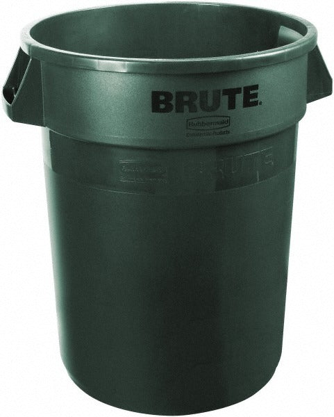 RUBBERMAID Rubbermaid FG262000DGRN 20 Gal Round Trash Can Green