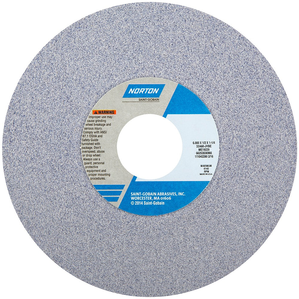 NORTON Norton 66252836966 Type 12 Grinding Wheel 6 in 60 Grit
