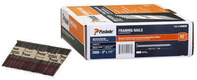 PASLODE Paslode 650830 Framing Nails 3in X .131 30 Degree 2500 Count