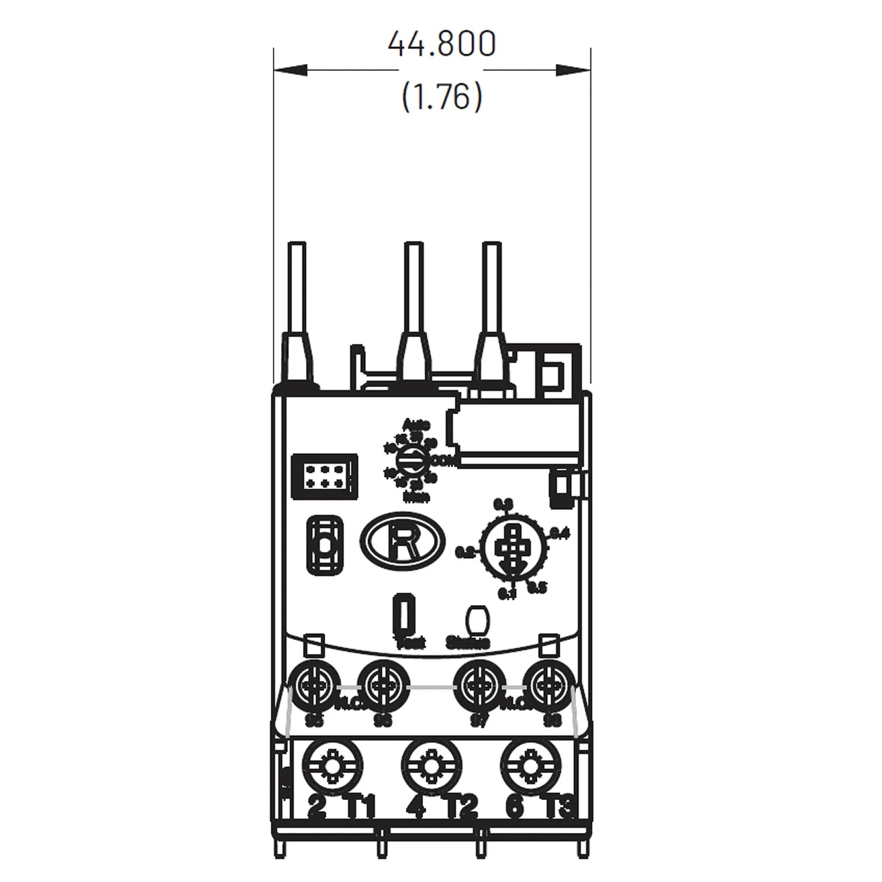 SPRECHER & SCHUH Sprecher and Schuh CEP7-EECB Electronic Overload Relay 1-100 A Range (CA7 Mount)