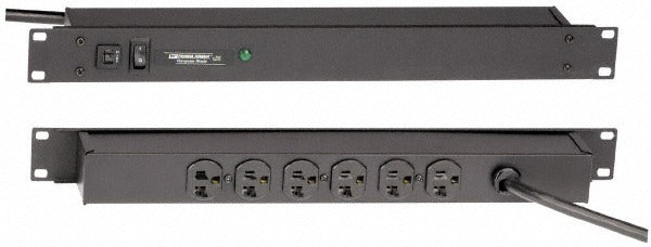WIREMOLD Wiremold R5BZ20 Power Outlet Strip 20A 120V 6 Outlets