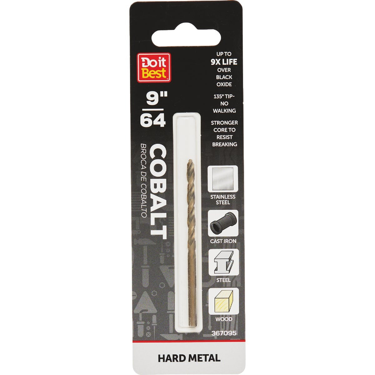 BSC PREFERRED Bsc Preferred QJDIB-DB-035A Cobalt Drill Bit 9/64 Inch