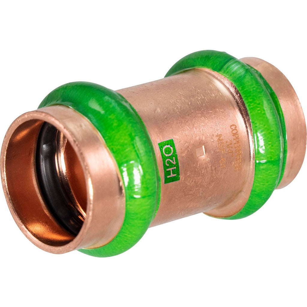 MERIT BRASS Merit Brass MB12240 Copper Press Coupling with Stop 3/4