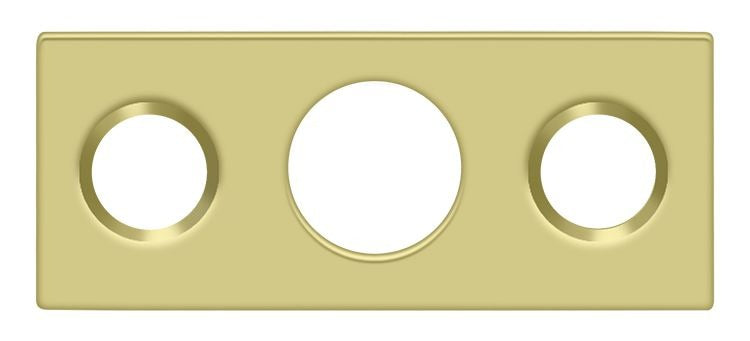 DELTANA Deltana SP7FBR3 Strike Plate 7 Inch Flush Bolt Bright Brass