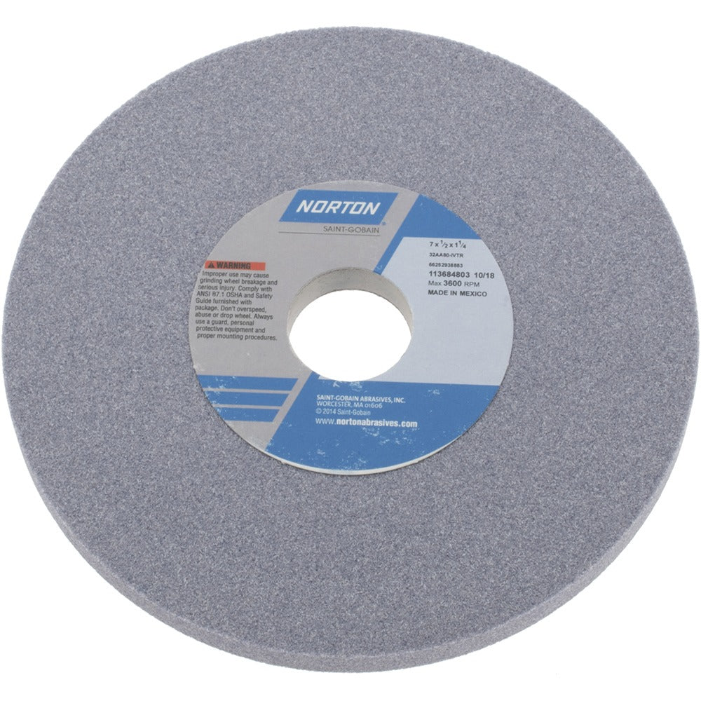 NORTON Norton 66252938883 Surface Grinding Wheel 80 Grit 7 Inches