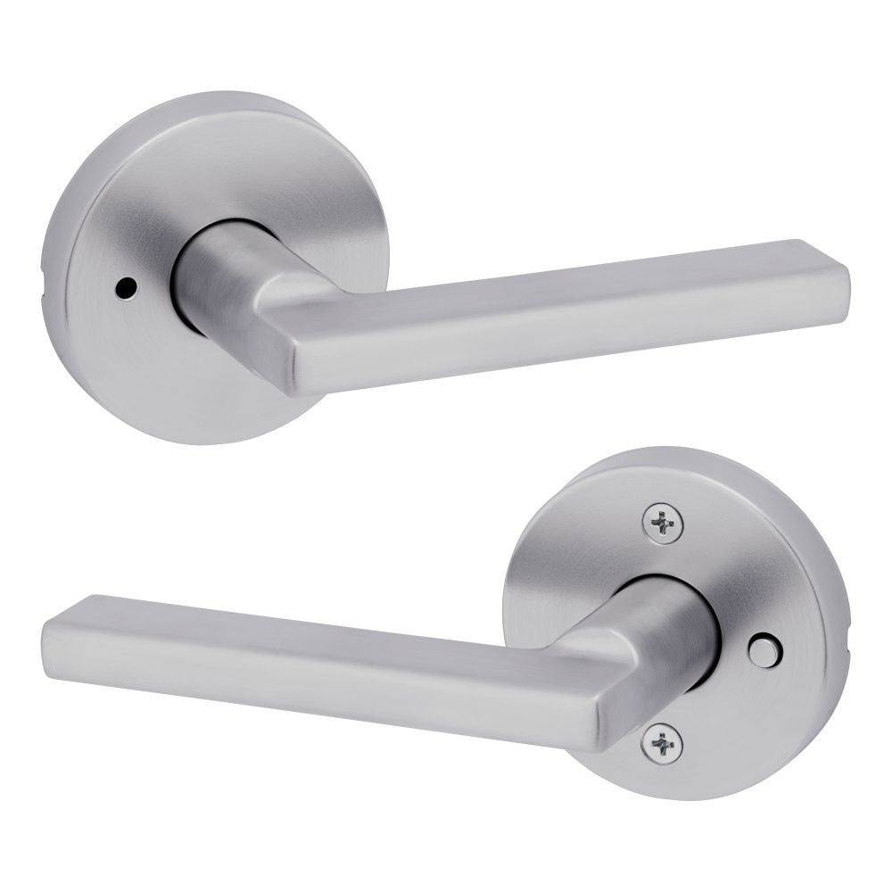 KWIKSET Kwikset 730HFLRDT-26D Halifax Privacy Lever Satin Chrome