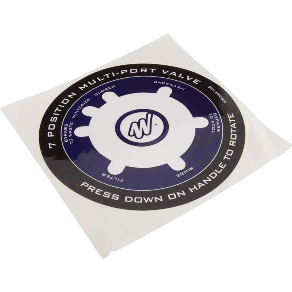 WATERWAY PLASTICS Waterway Plastics 808-0043 Multiport Valve Decal Label