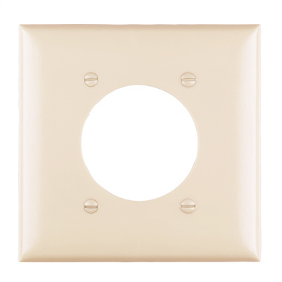 Pass & Seymour TP703I 2Gang Wall Plate Power Outlet Receptacle Standard - Ivory