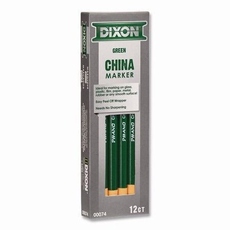 DIXON TICONDEROGA Dixon Ticonderoga x00074-0002 China Marker Green 12PK