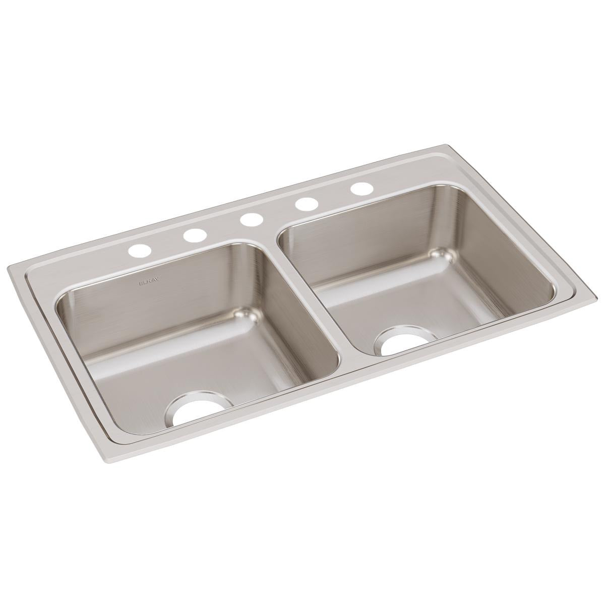 BSC PREFERRED Bsc Preferred LR33195 Drop-in Kitchen Sink Dual Bowl