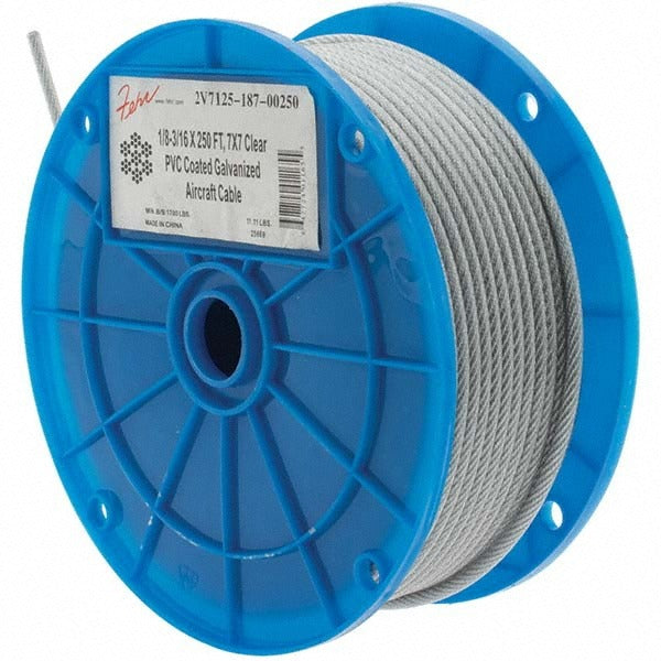 VALUE COLLECTION Value Collection 2919 Aircraft Cable 3/16 in Vinyl 7x7