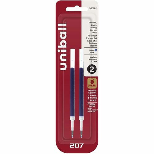 UNI-BALL Uni-ball UBC71207PP Gel Pen Refill Black 0.7mm 2-pack