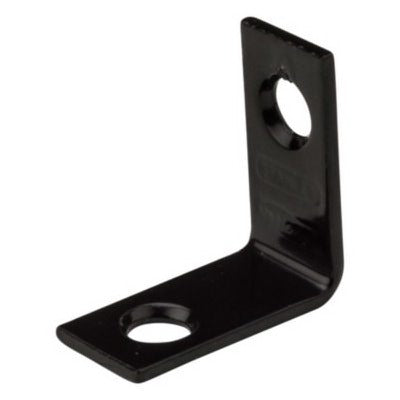 NATIONAL HARDWARE National Mfg N266-479 Corner Brace 1x0.5 in Black 40 Pack