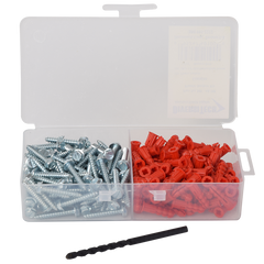 Diversitech 540-AK100 1 x 1/4 in. Plastic Anchor Kit 100 Anchors/Screws 1 Masonry Bit