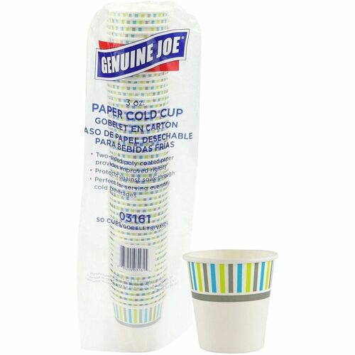 GENUINE JOE Genuine Joe GJO03161 Disposable Cold Paper Cups 3 Oz