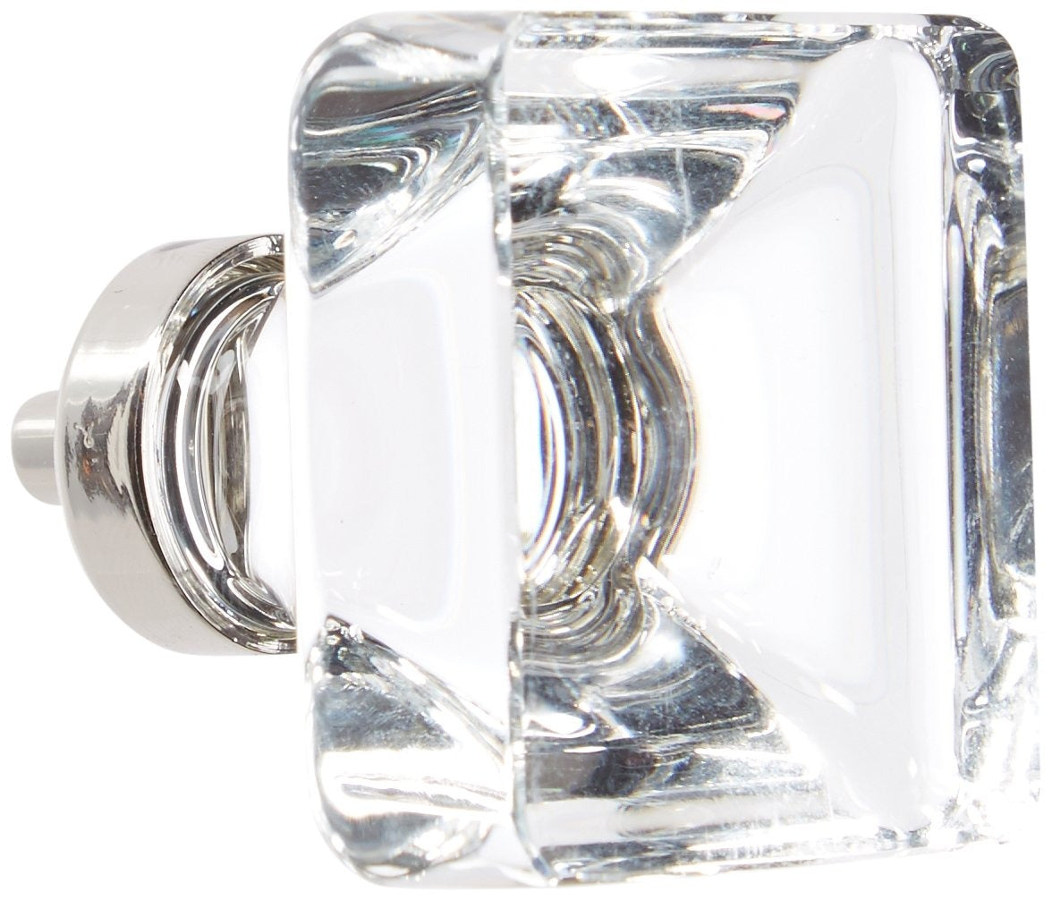 EMTEK Emtek 86404US14 Crystal Square Cabinet Knob 1.75 in