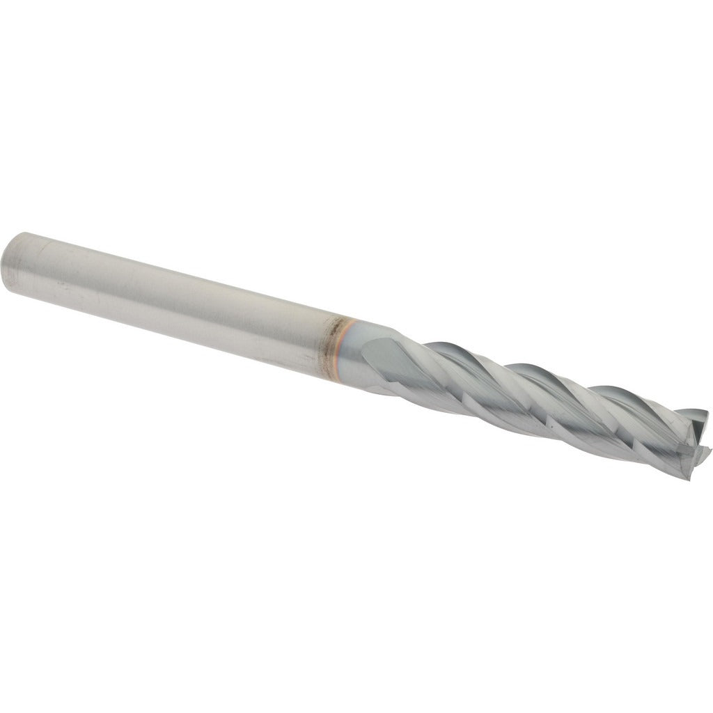 HERTEL Hertel 750380 Square End Mill 1/4 in 4 Flute Carbide Ticn