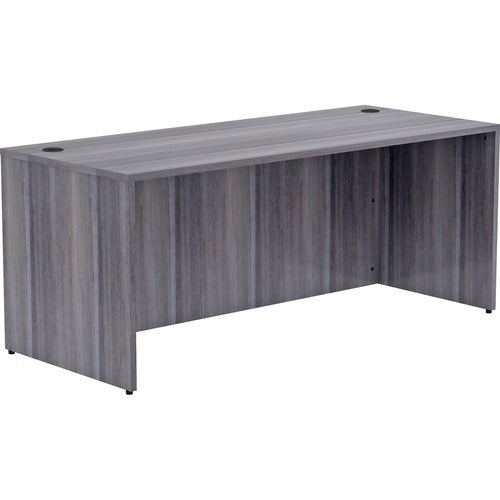LORELL Lorell LLR69551 Rectangular Desk Shell Weathered Charcoal
