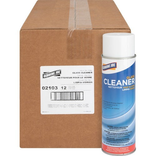 GENUINE JOE Genuine Joe GJO02103CT Glass Cleaner Aerosol 19 Oz 12-pack
