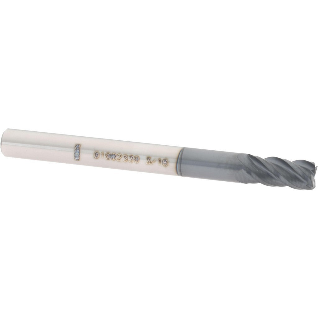 ACCUPRO Accupro 12182768 Square End Mill 3/16 in 4 Flute Carbide