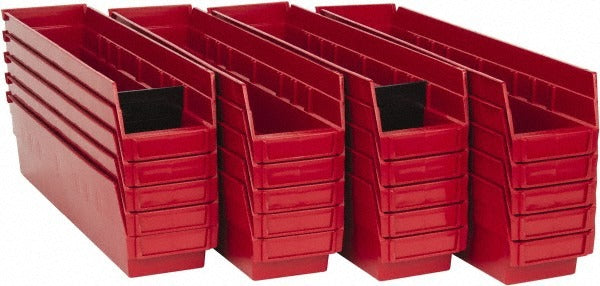 QUANTUM STORAGE SYSTEMS Quantum Storage QSB103RDCS Hopper Shelf Bin Red 50 Lb