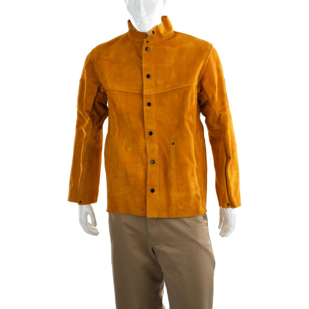 PRO-SAFE Pro-safe GB2630-S Fr Leather Jacket Small Gold