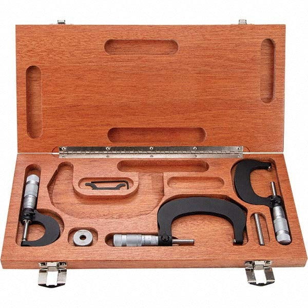 TESA BROWN & SHARPE Tesa Brown Sharpe 00180078 Outside Micrometer Set 3 Pc