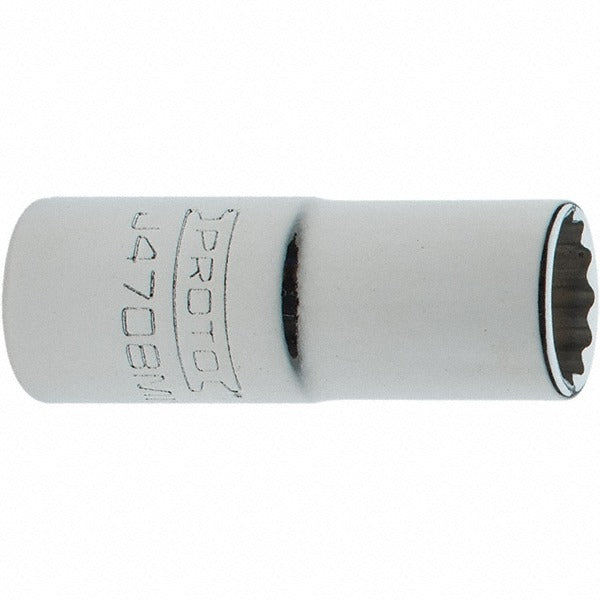 PROTO Proto J4708MN 8mm 12-point Hand Socket 1/4 Drive