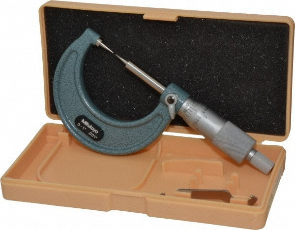 MITUTOYO Mitutoyo 112-189 Point Micrometer 1 Inch Ratchet Stop