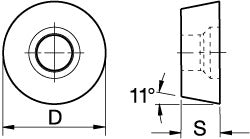KENNAMETAL Kennametal 1157540 Milling Insert RPGB070200 KC730 Carbide