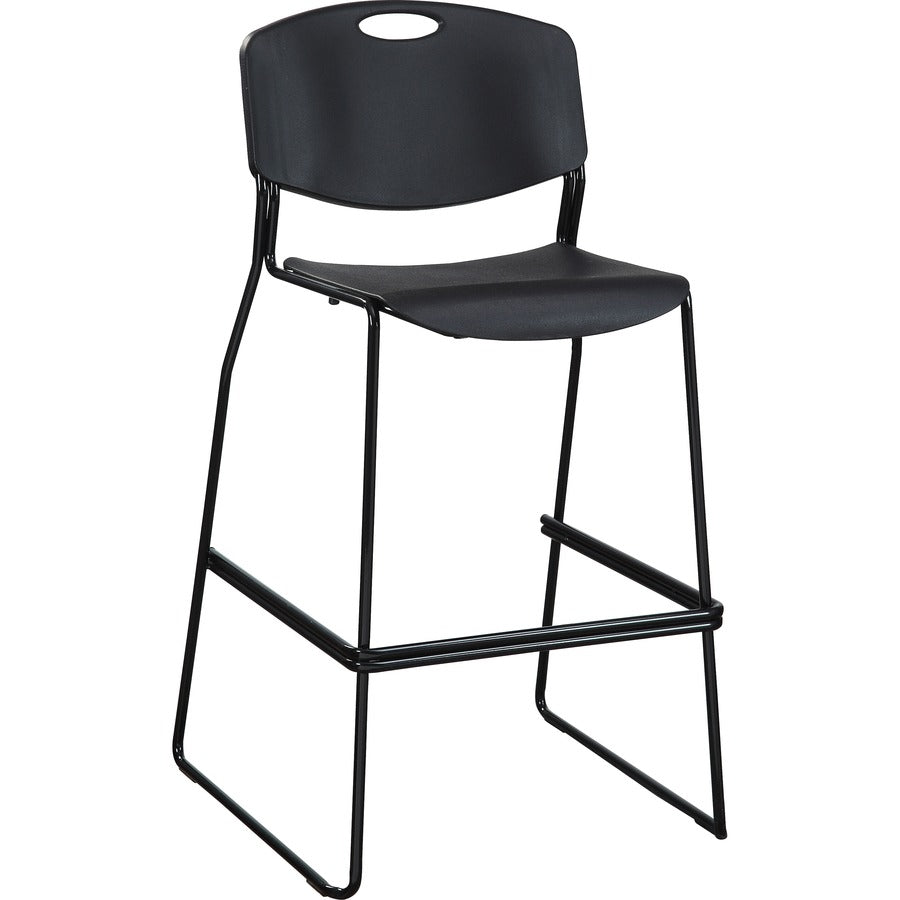 LORELL Lorell LLR62535 Heavy-Duty Bistro Stacking Chairs Set of 2