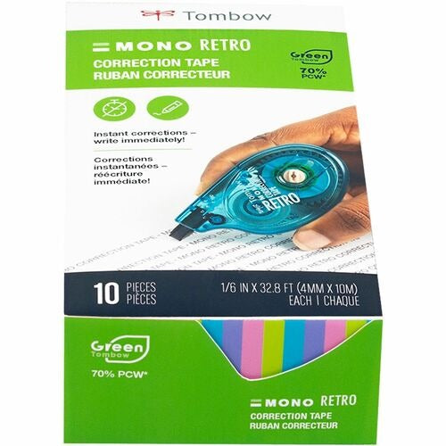 TOMBOW Tombow TOM68723 Correction Tape Side App Pack of 10