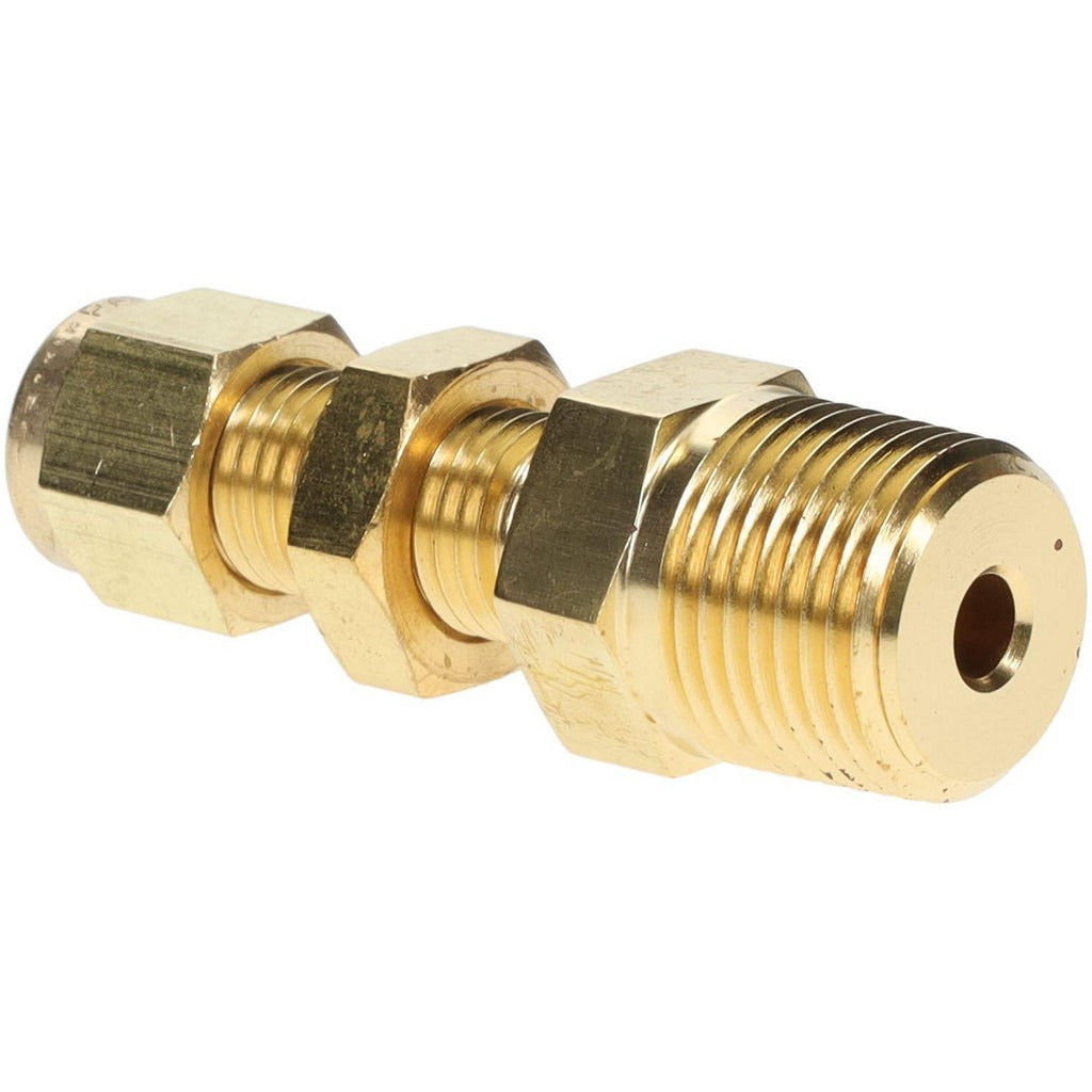 PARKER Parker 4MBC6N-B Bulkhead Connector 1/4 in Od Compression Mnpt