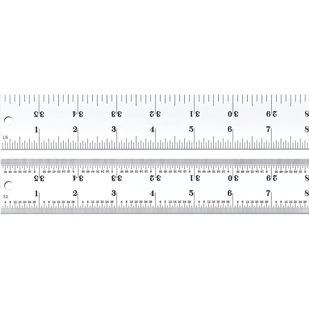 STARRETT Starrett 52682 Steel Rule 36in 4R Graduation Rigid
